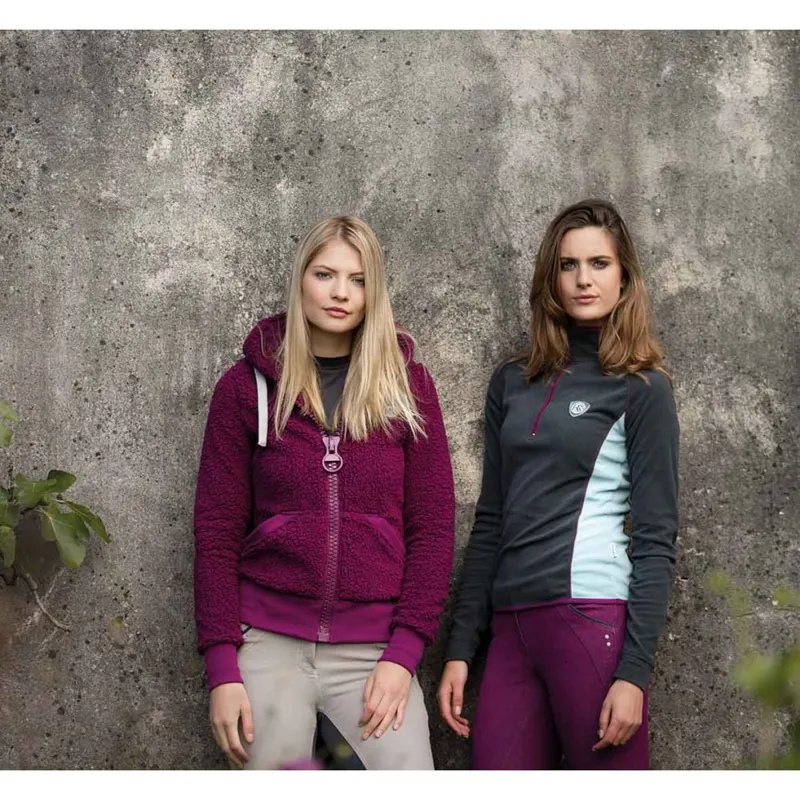 Horseware Fluffy Softie Ladies Fleece - Berry-1